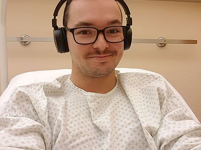 Philipp im Krankenhaus Operation